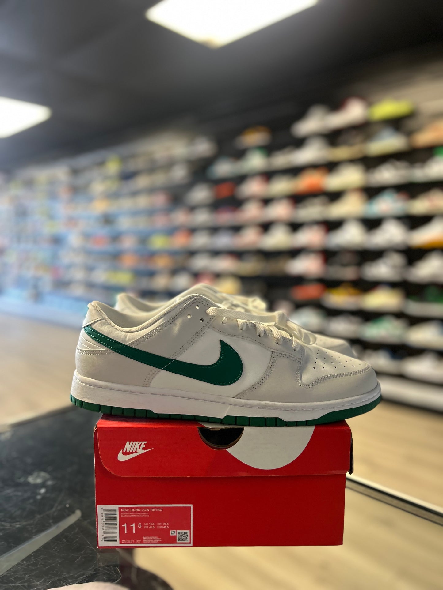 NIKE DUNK LOW 'SUMMIT WHITE MALACHITE' (USED)