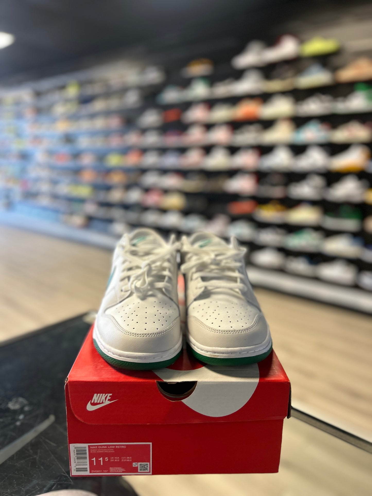 NIKE DUNK LOW 'SUMMIT WHITE MALACHITE' (USED)