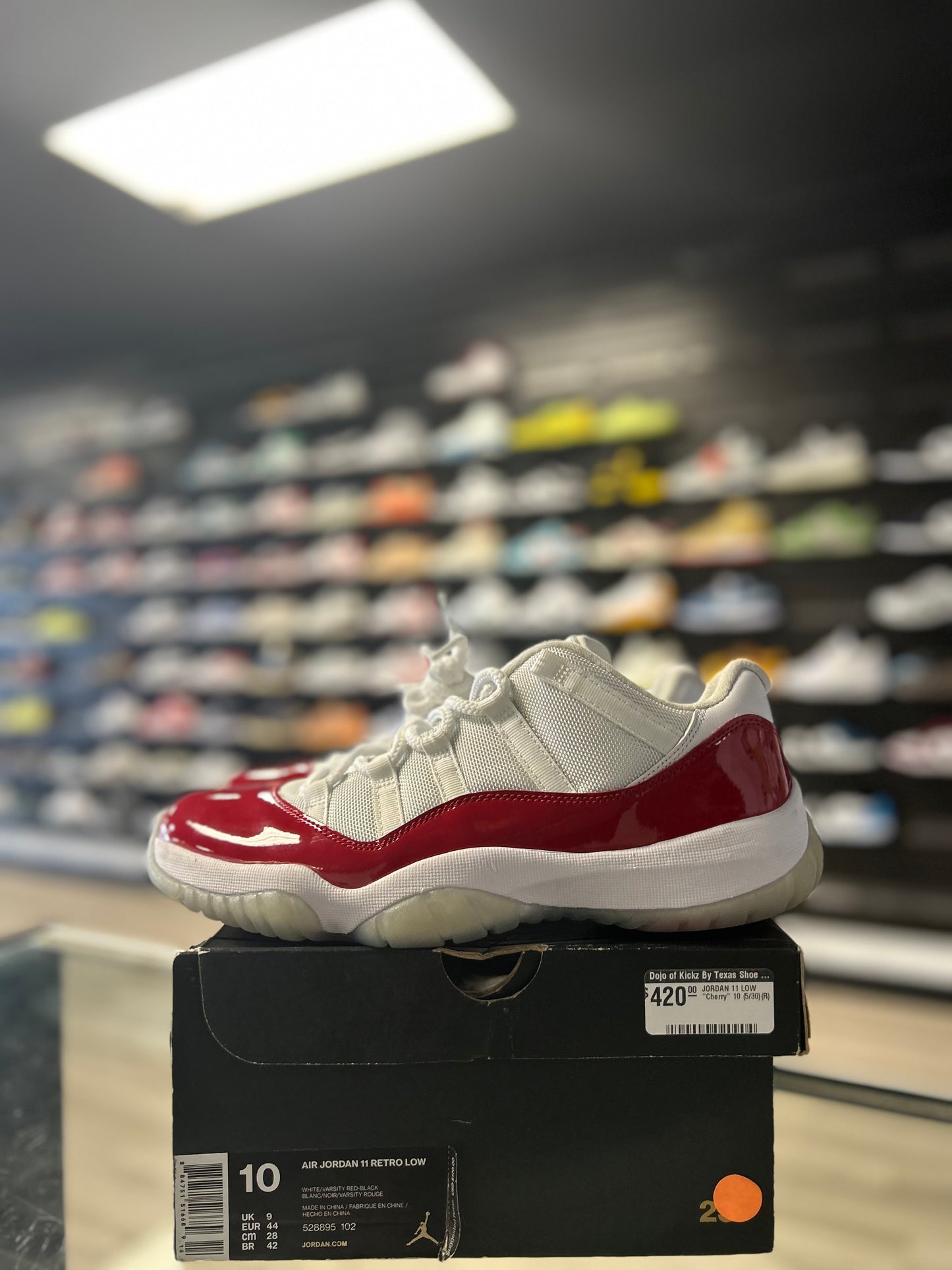 JORDAN 11 LOW 'CHERRY' (USED)