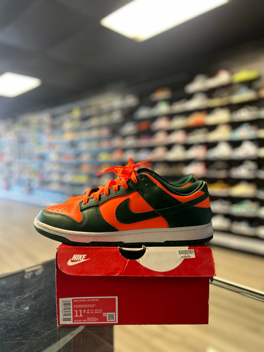 NIKE DUNK LOW 'MIAMI HURRICANES' (USED)