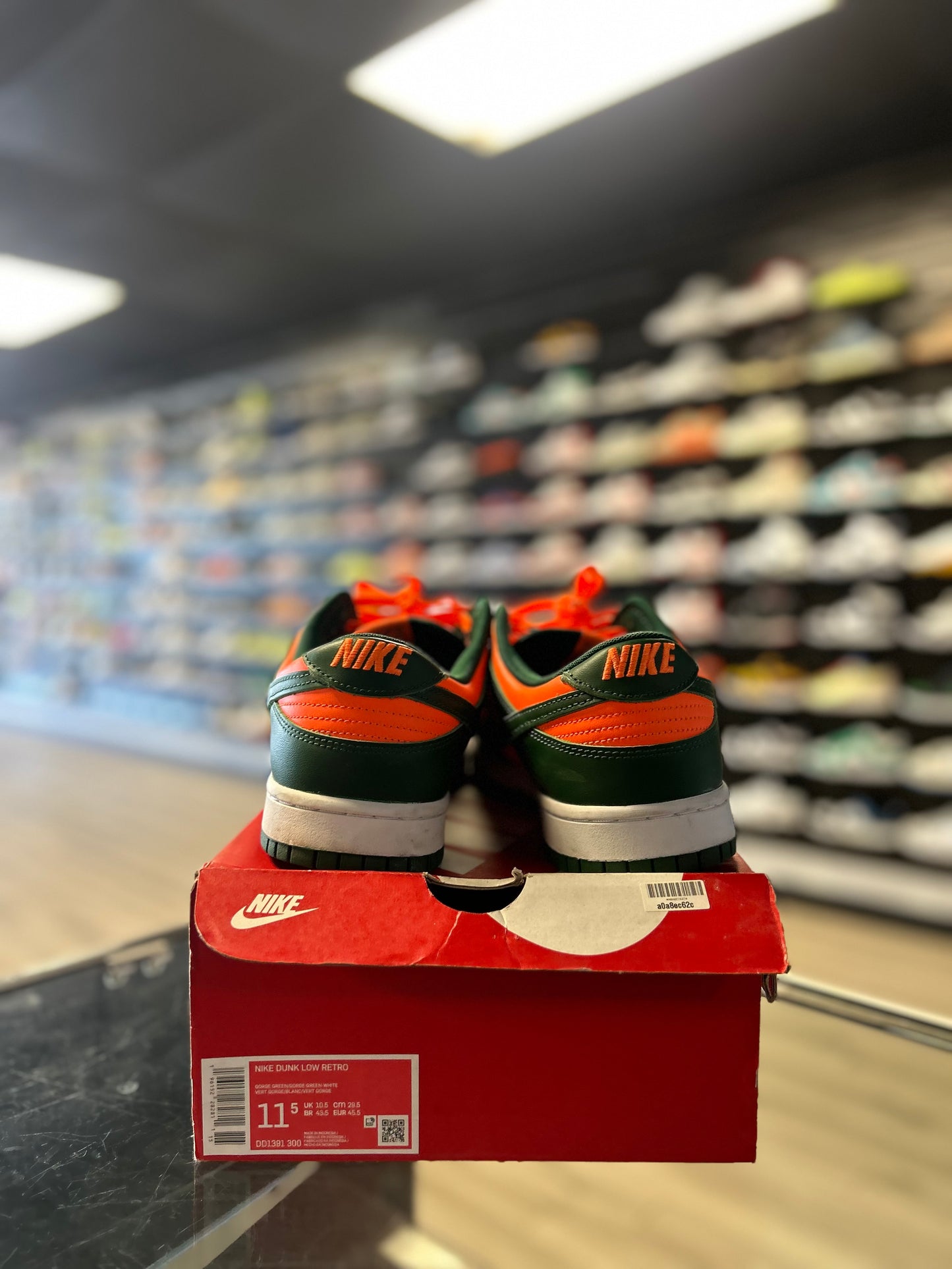 NIKE DUNK LOW 'MIAMI HURRICANES' (USED)