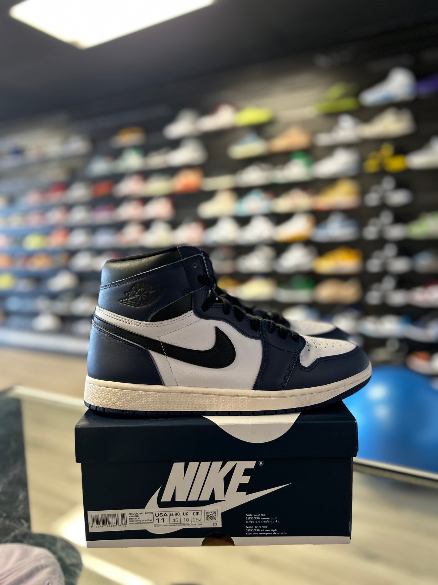 JORDAN 1 HIGH OG 'MIDNIGHT NAVY' (USED)