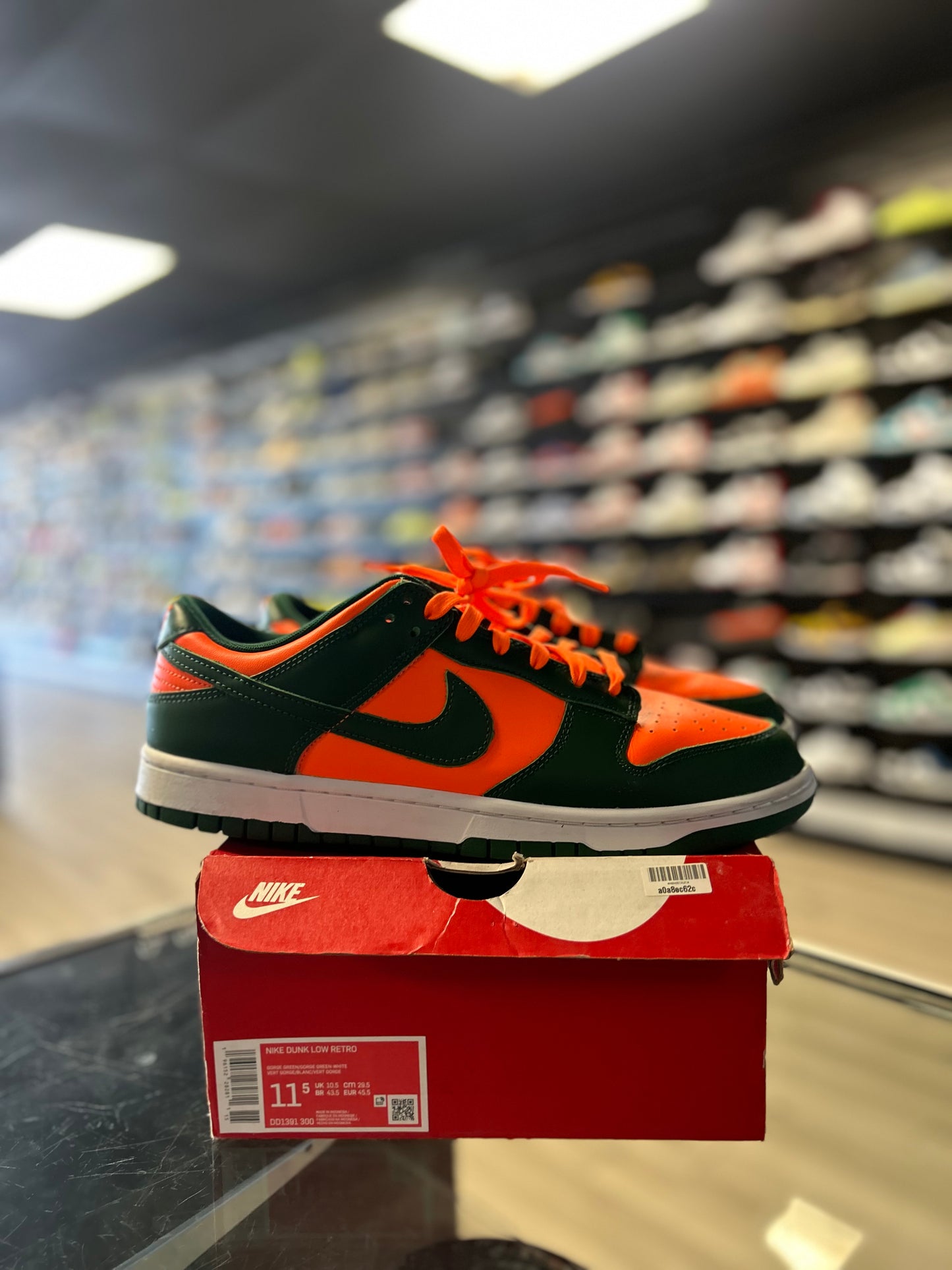 NIKE DUNK LOW 'MIAMI HURRICANES' (USED)