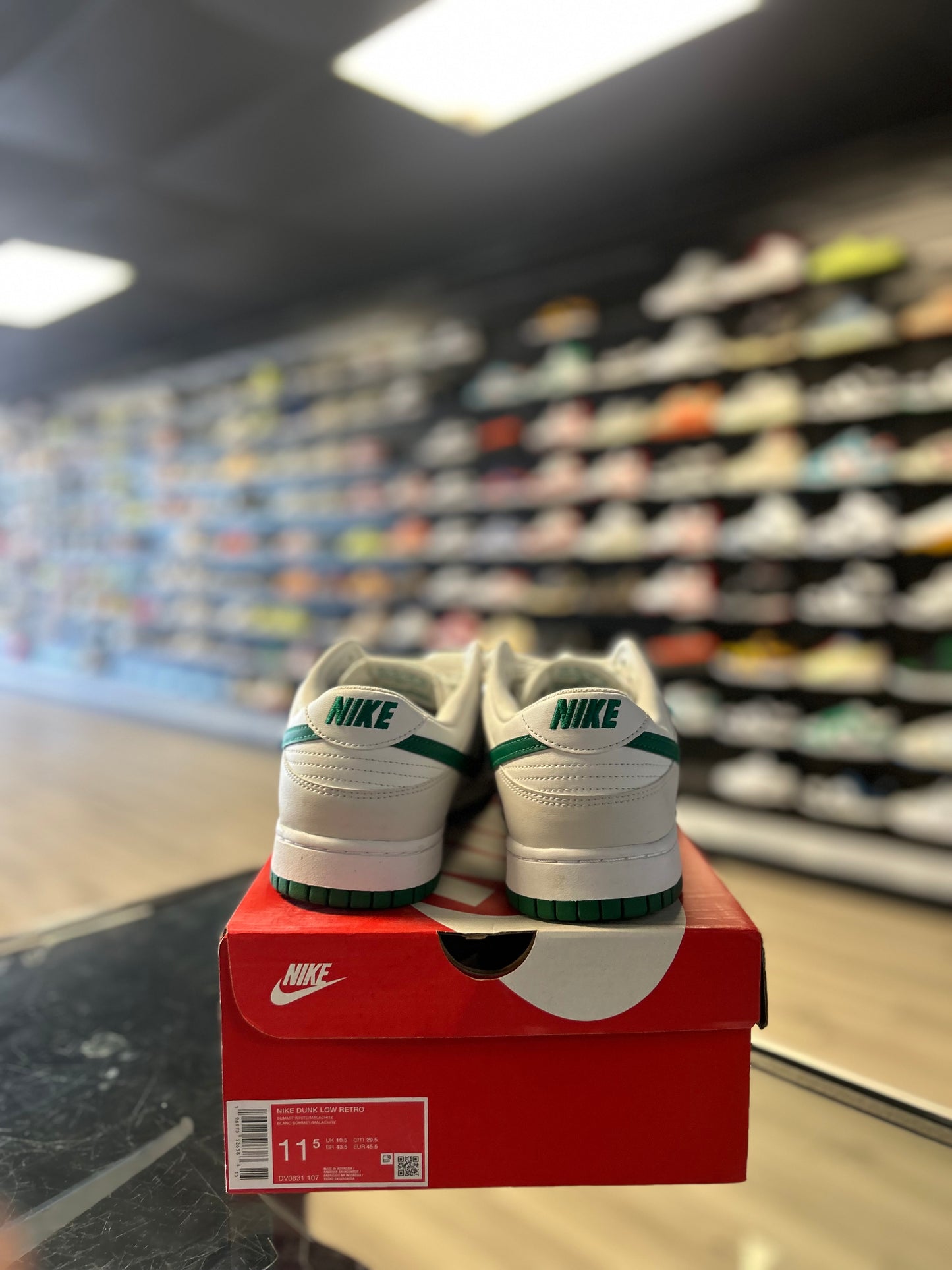 NIKE DUNK LOW 'SUMMIT WHITE MALACHITE' (USED)