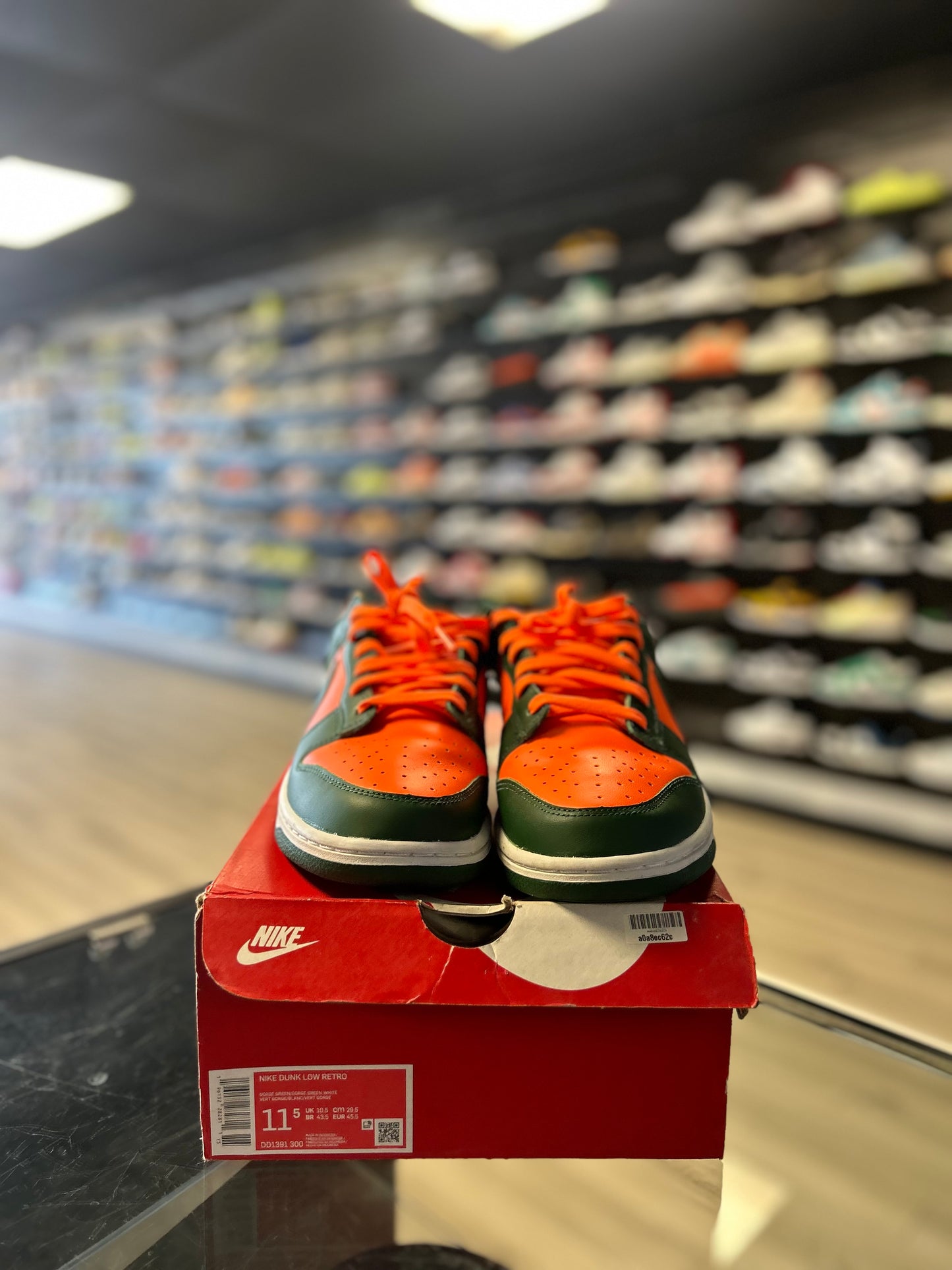 NIKE DUNK LOW 'MIAMI HURRICANES' (USED)