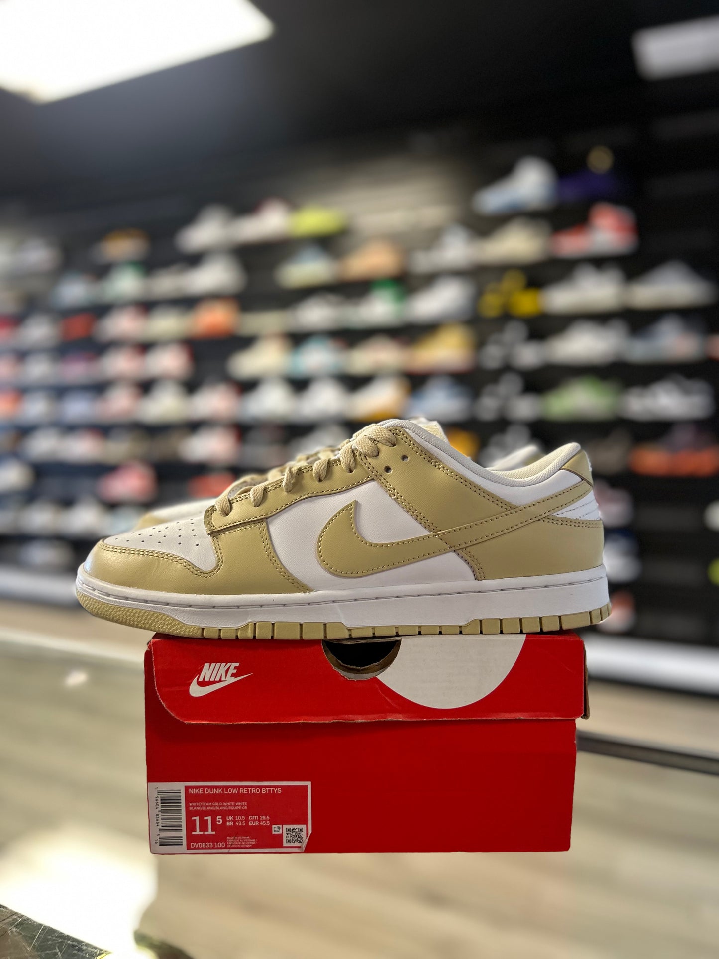 MIKE DUNK LOW 'TEAM GOLD' (USED)