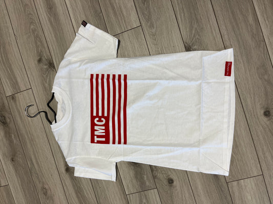 'THE MARATHON' TMC FLAG TEE WHITE