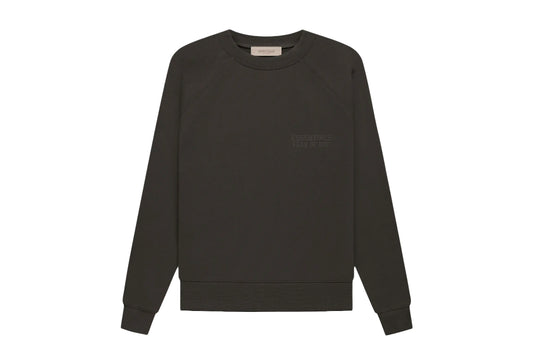 ESSENTIALS CREWNECK (OFF BLACK)